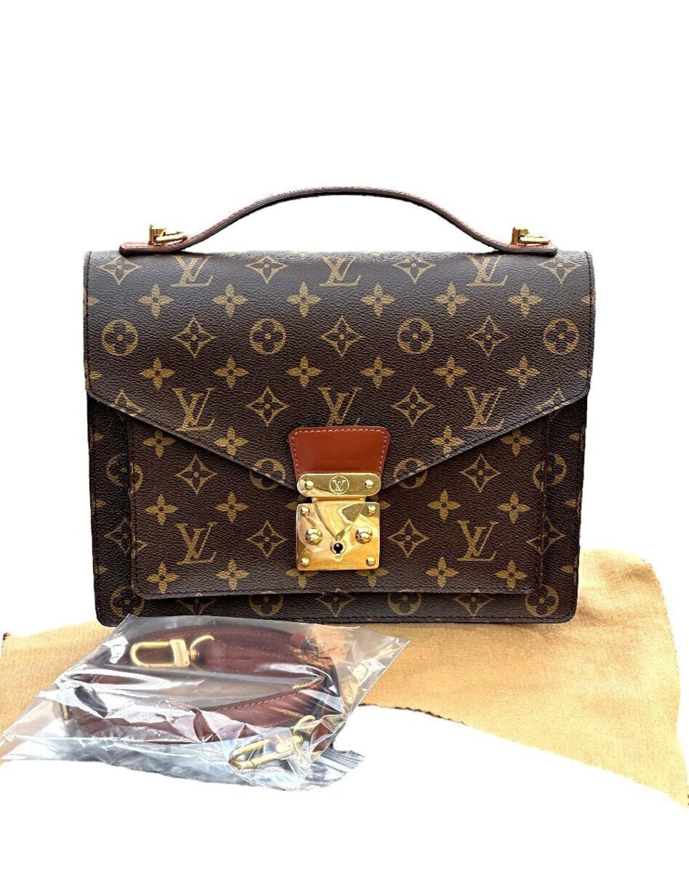 Louis Vuitton Monogram Monceau Handbag Shoulder Bag